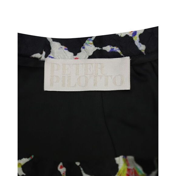 Peter Pilotto Textured Abstract A-Line Skirt in Multicolor Silk - Picture 6 of 7